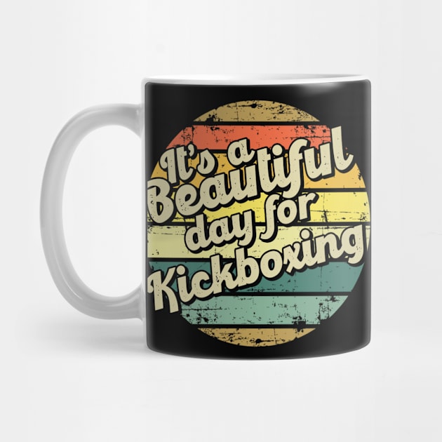 It's a beautiful day for kickboxing. Perfect present for mom mother dad father friend him or her by SerenityByAlex